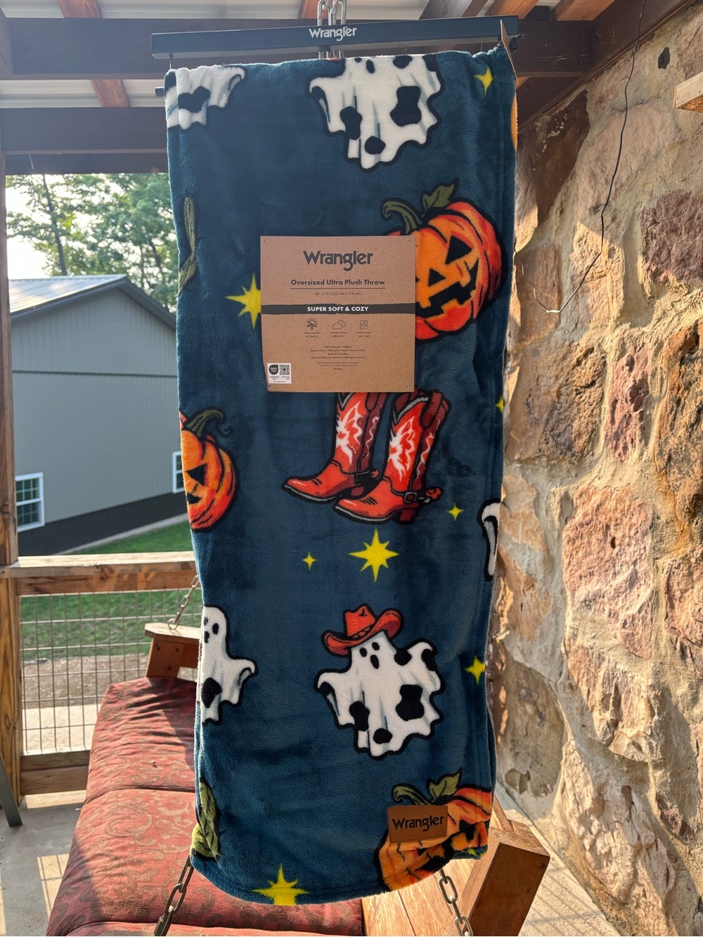 Nwt Wrangler Halloween Oversized Ultra Plush Throw